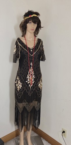 1920s flapper gatsby - gatsby, black