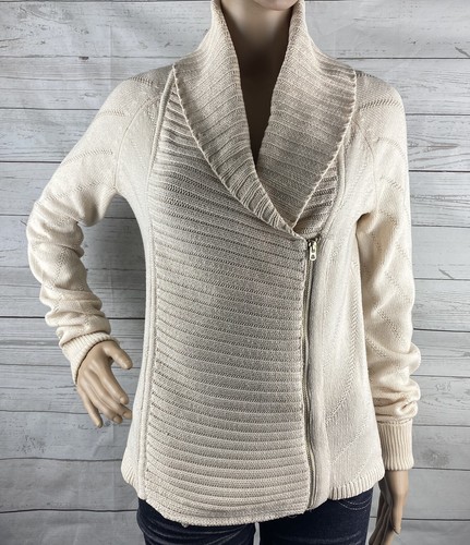Gap full zip sweater beige - xs,