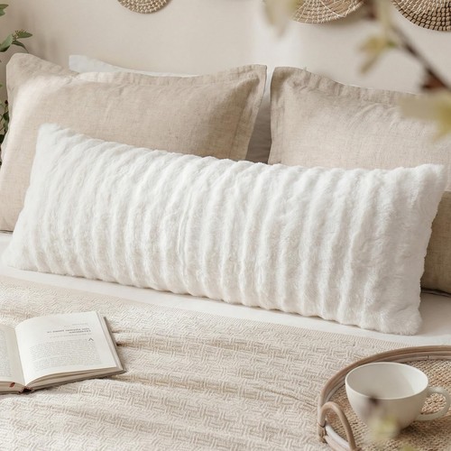 Faux fur body pillow cover - faux,