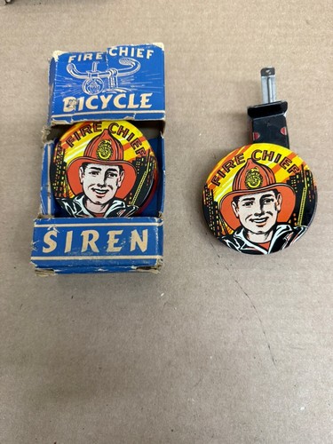 Vintage fire chief - fire, bicycle