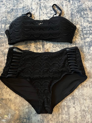 High waisted piece bathing - 2,