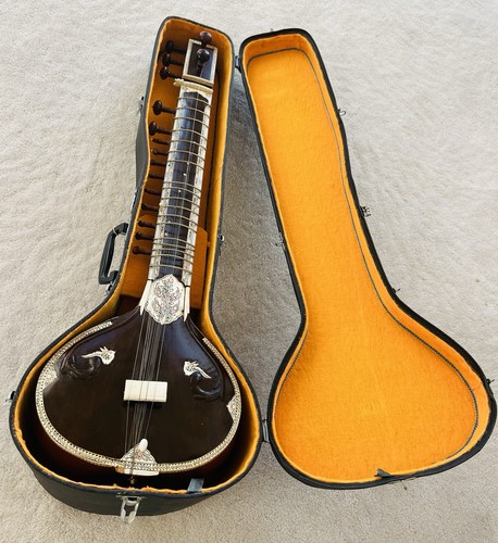Sitar instrument india with - india,