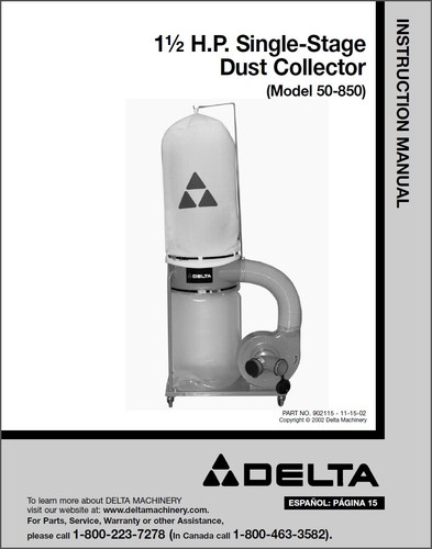 Delta single stage - 1½, h.p.