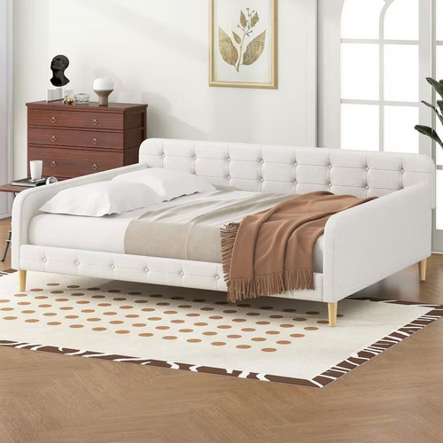 Beige queen size daybed - queen,