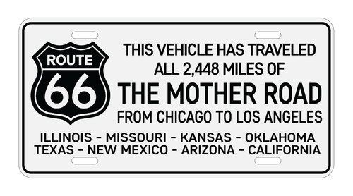 Route mother road license - 66,