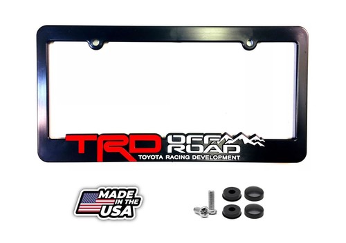 Trd off road license plate - road,