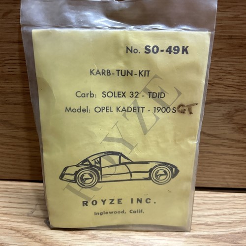 New nos carburetor rebuild kit - nos,