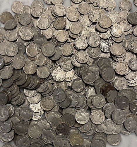 Lot buffalo nickels - [lot,