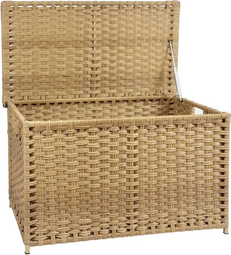 Wicker storage trunk - wicker,