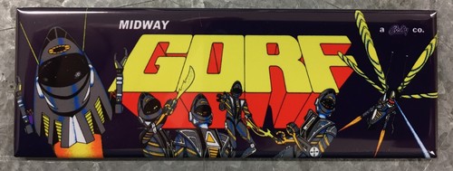 Gorf arcade game marquee - arcade,