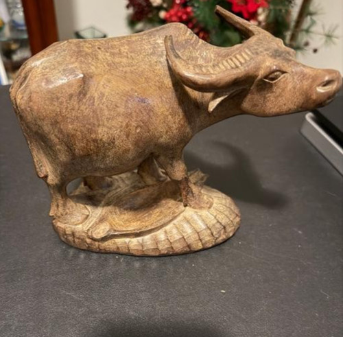 Vintage water buffalo - buffalo, solid