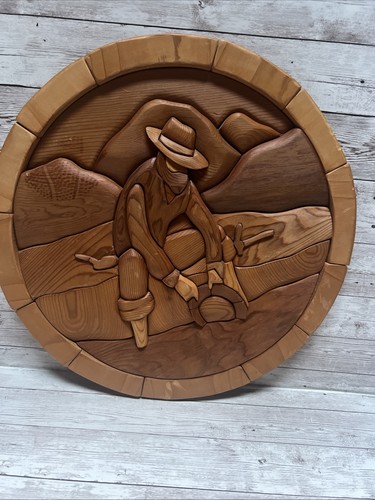 Handcrafted intarsia wood art - handcrafted,