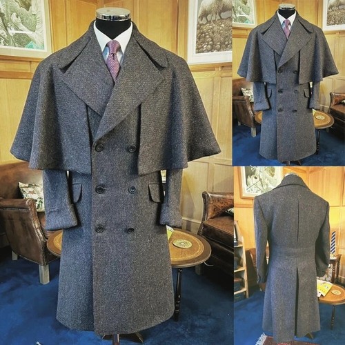 Vintage tweed ulster inverness - tweed,