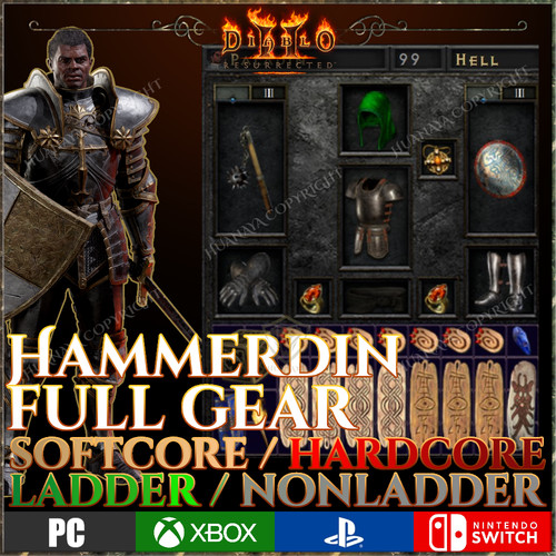 Hammerdin full gear pala - full,