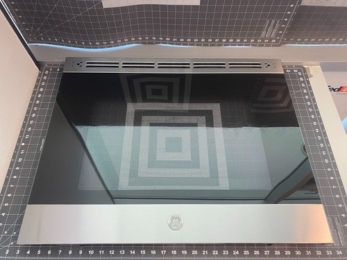 Range oven outer door - ge,