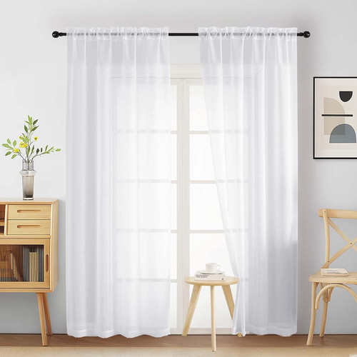White sheer curtains for - white,
