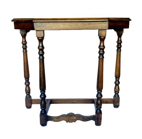 Antique half moon console - antique,