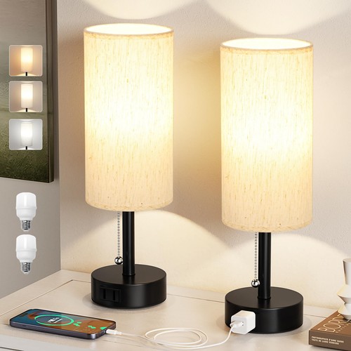 Bedside table lamps set - table, of