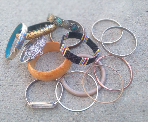 Vintage bracelet lot metal - lot, 14