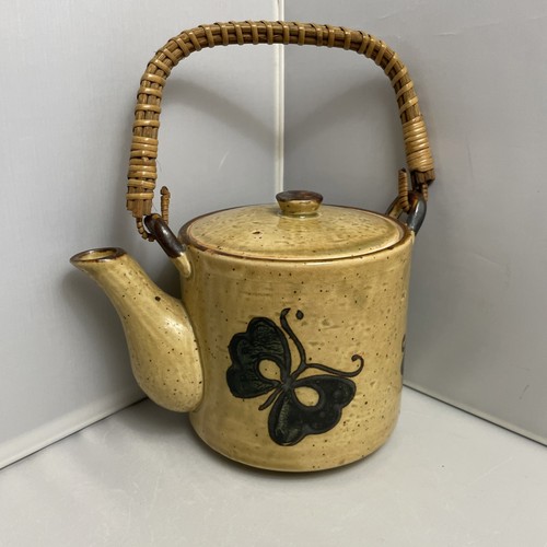 Retro butterfly teapot with - retro,