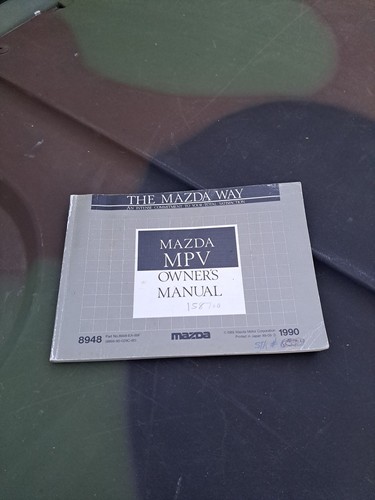 1990 mazda mpv owner manual - 1990, owner's