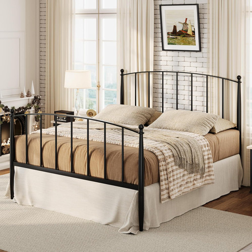 Queen size metal platform bed - platform,