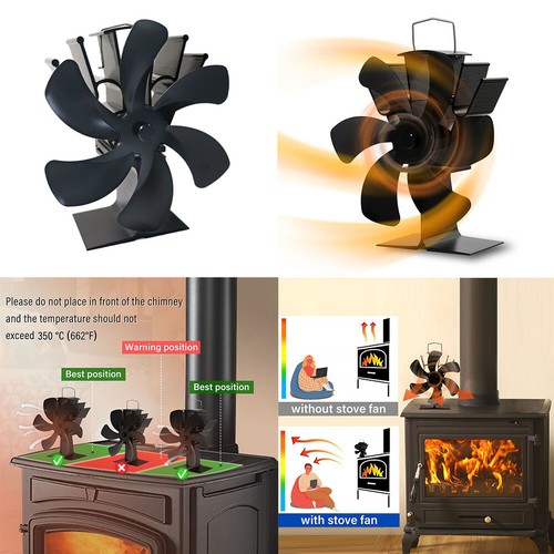Blades wood stove fan - us,