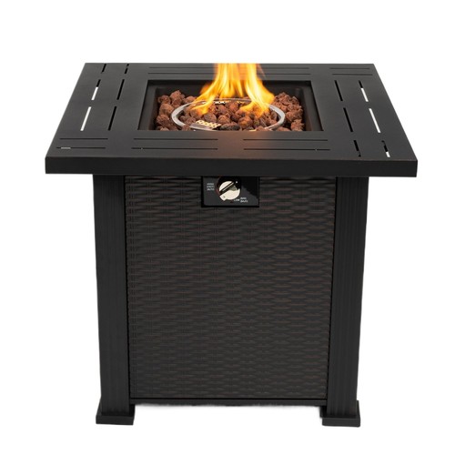 Square propane fire pit - 28",