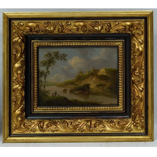 19th century old oil painting