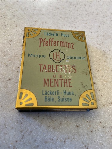Antique box tin metal military - box,