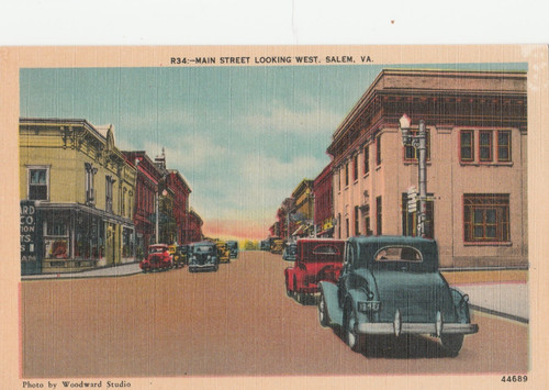 Main street looking west - street, old