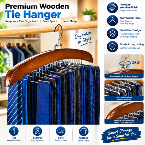 Tie rack - hanger, 24