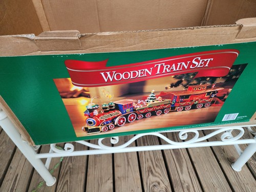 Large wooden christmas express - christmas,