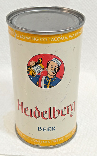 Heidelberg flat top beer can - flat,