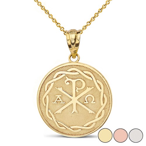 Gold ancient christian chi rho - gold,