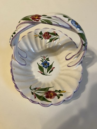 Italian pottery flower basket
