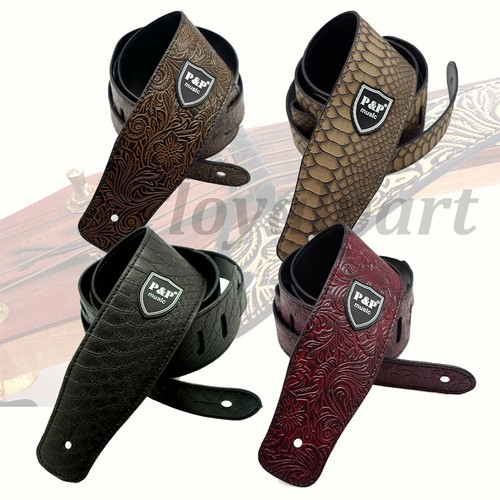 Leather guitar strap - pu,