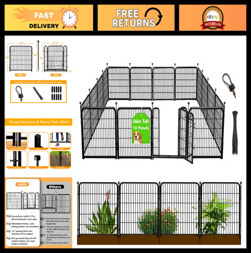 Garden fence panels 10 - -,