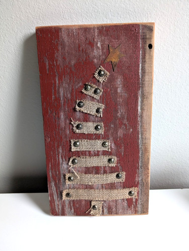 Rustic tree wall hanging