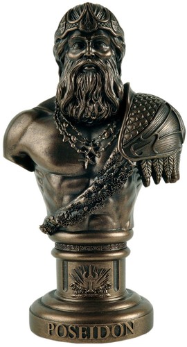 Poseidon bust statue nautical - statue,,
