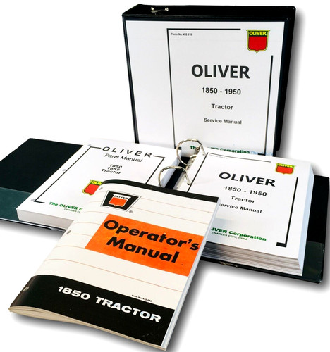 Oliver 1850 tractor service - oliver,