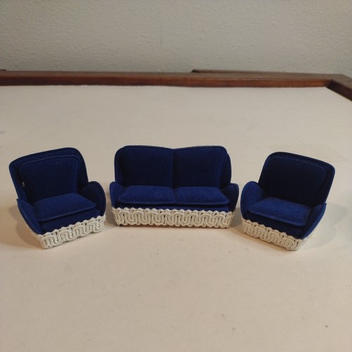 Vintage lundby blue velvet - lundby,