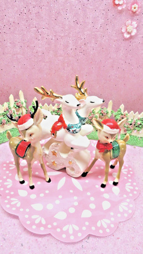 Vtg prancing reindeer - vtg,