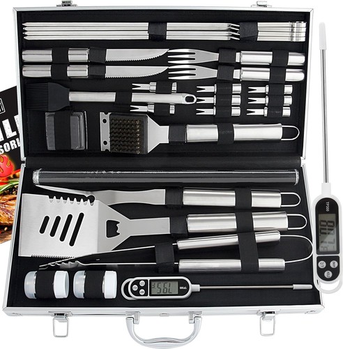 28pcs bbq accessories set with - bbq,