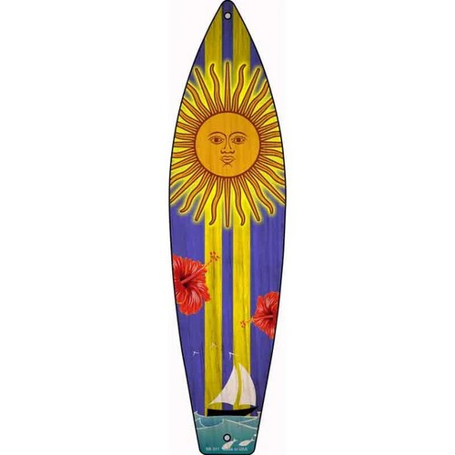 Sailboat with sun - and, yellow