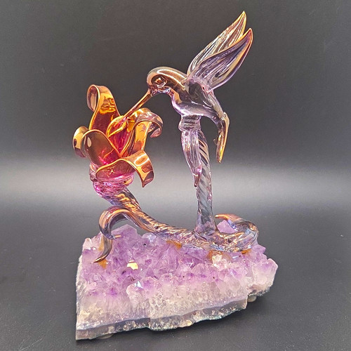 Glass hummingbird bird - glass,