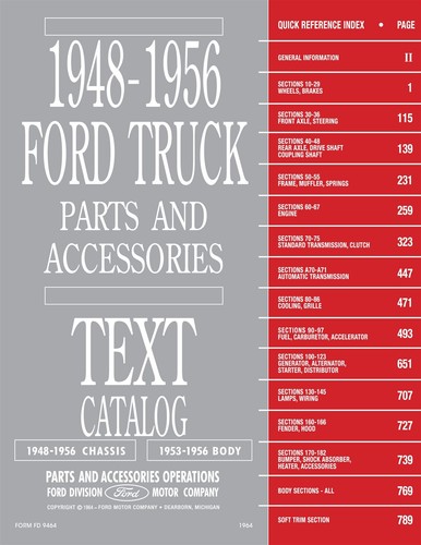 1948 1956 ford truck parts - 1956,