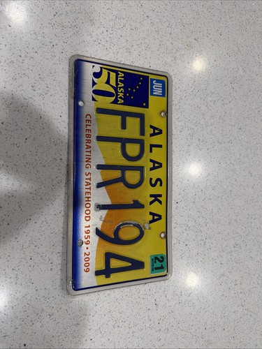 Alaska license plate - license,