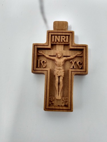 Wooden pectoral crucifix - pectoral, /