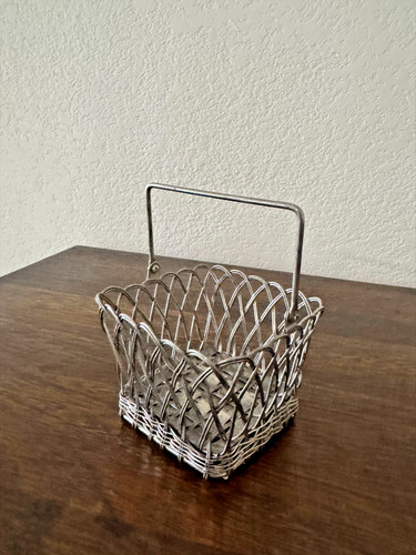 Vintage silver tone - silver, wire